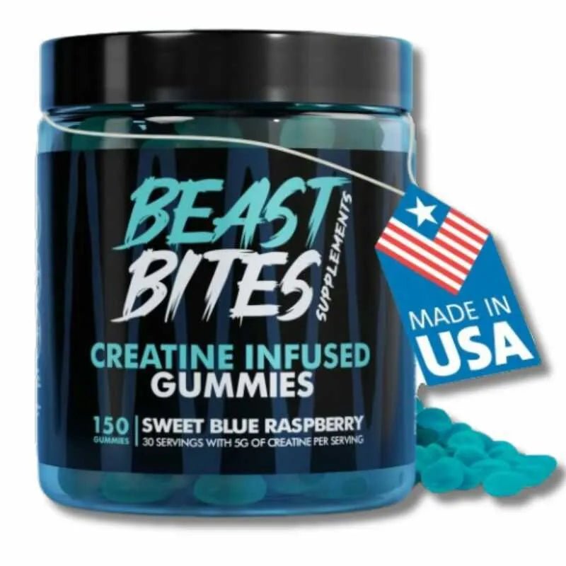 Beast Bites Gomitas de Creatina Hiper Músculos 120un. - Goldenfy Chile