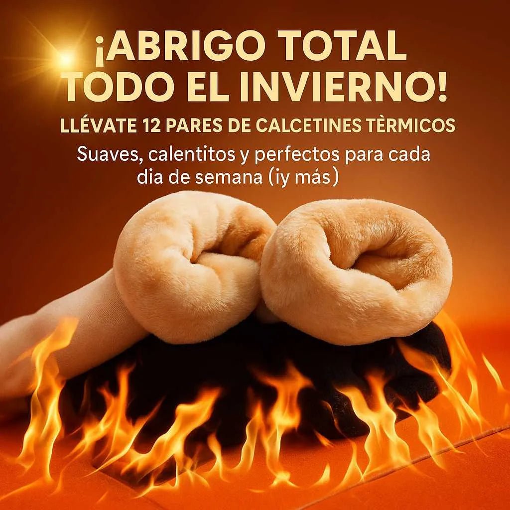 Calcetines térmicos de chiporro y microfibra Pack x12 - Abriga y repele el frío extremo - Goldenfy Chile