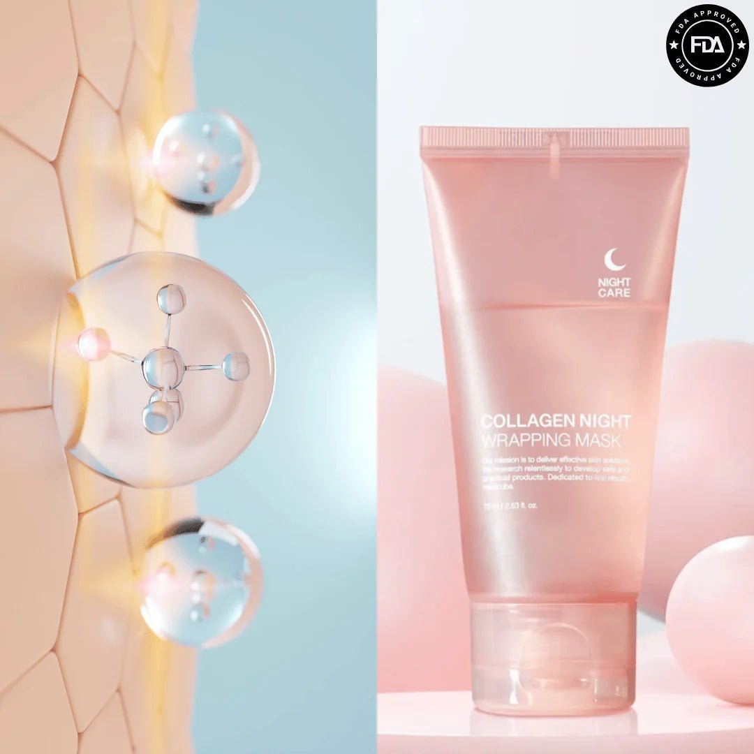 Mascara de Colageno Facial Nocturna Premium - Goldenfy Chile