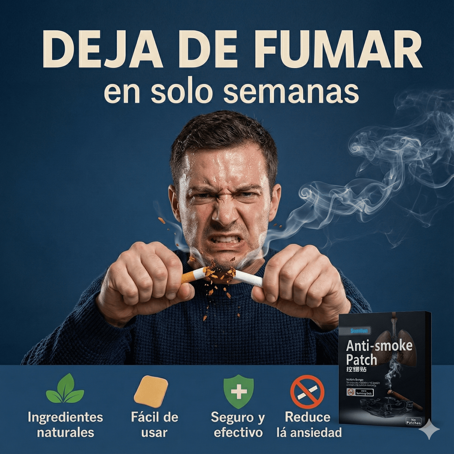 StopSmoke Patch™ - Parches para Dejar de Fumar en la Primera Semana - Goldenfy Chile