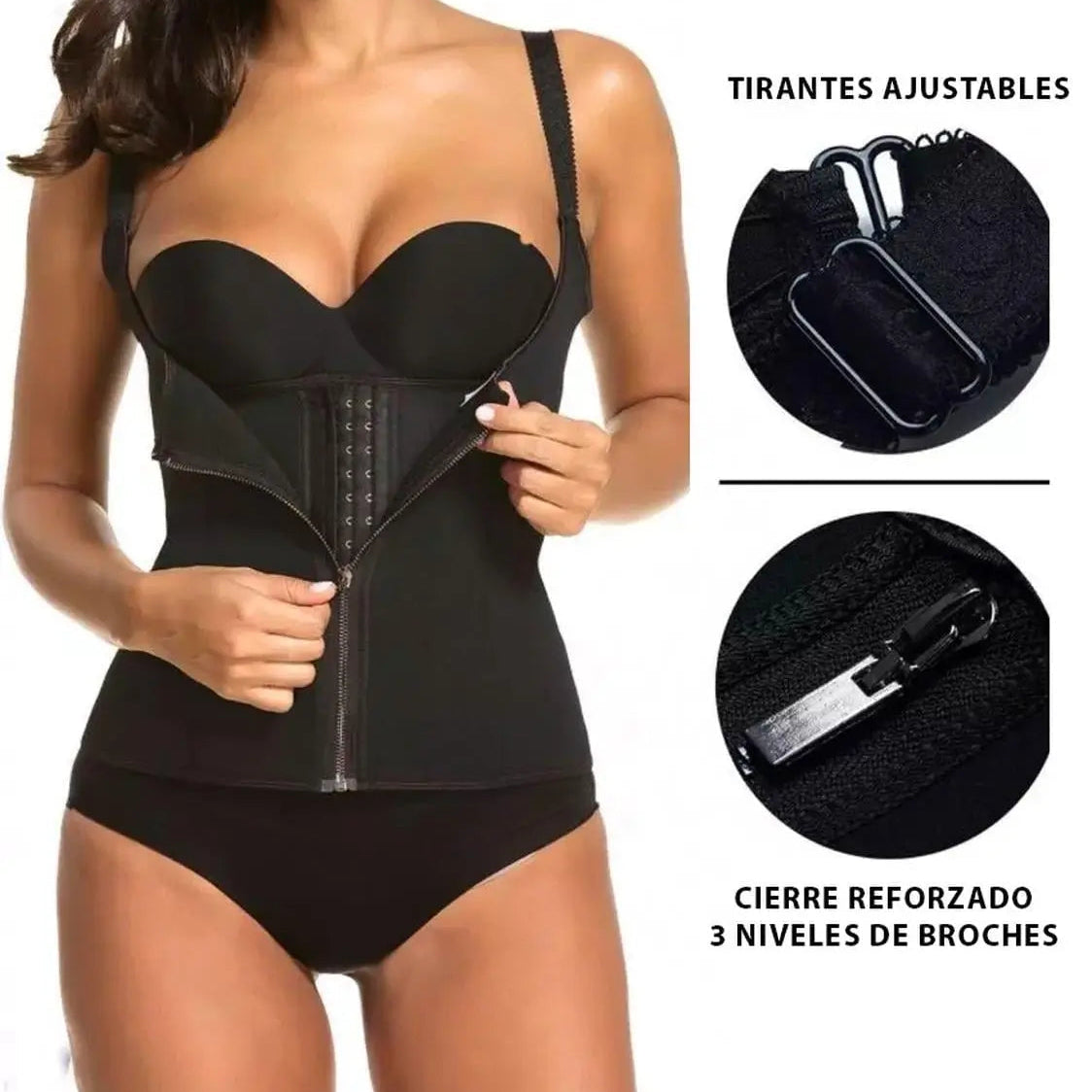 ContourFit™ – La faja de mas Potente de Neopreno DOBLE compresión que aplana la barriga y define al instante