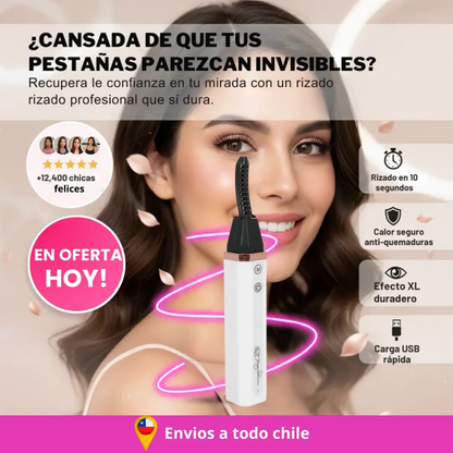 LashGlow Pro - Rizador de Pestañas Eléctrico Profesional Portátil