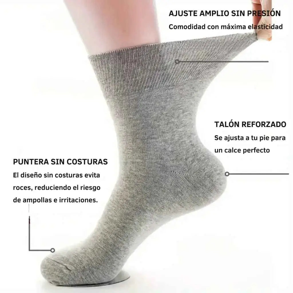 Comodidad total para tus pies: calcetines sin costura que no aprietan ni dejan marcas | PACK 1O PARES + 2 DE REGALO