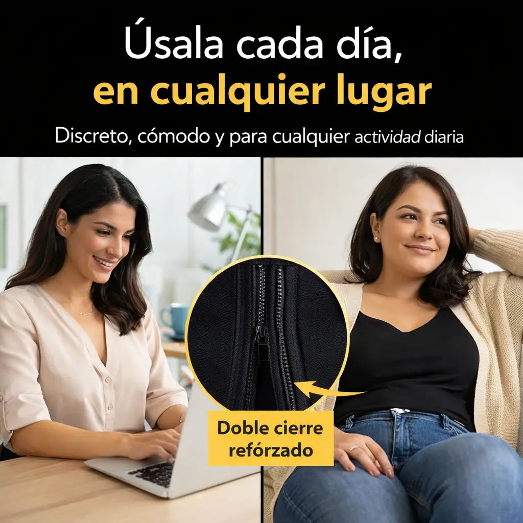 ContourFit™ – La faja de mas Potente de Neopreno DOBLE compresión que aplana la barriga y define al instante