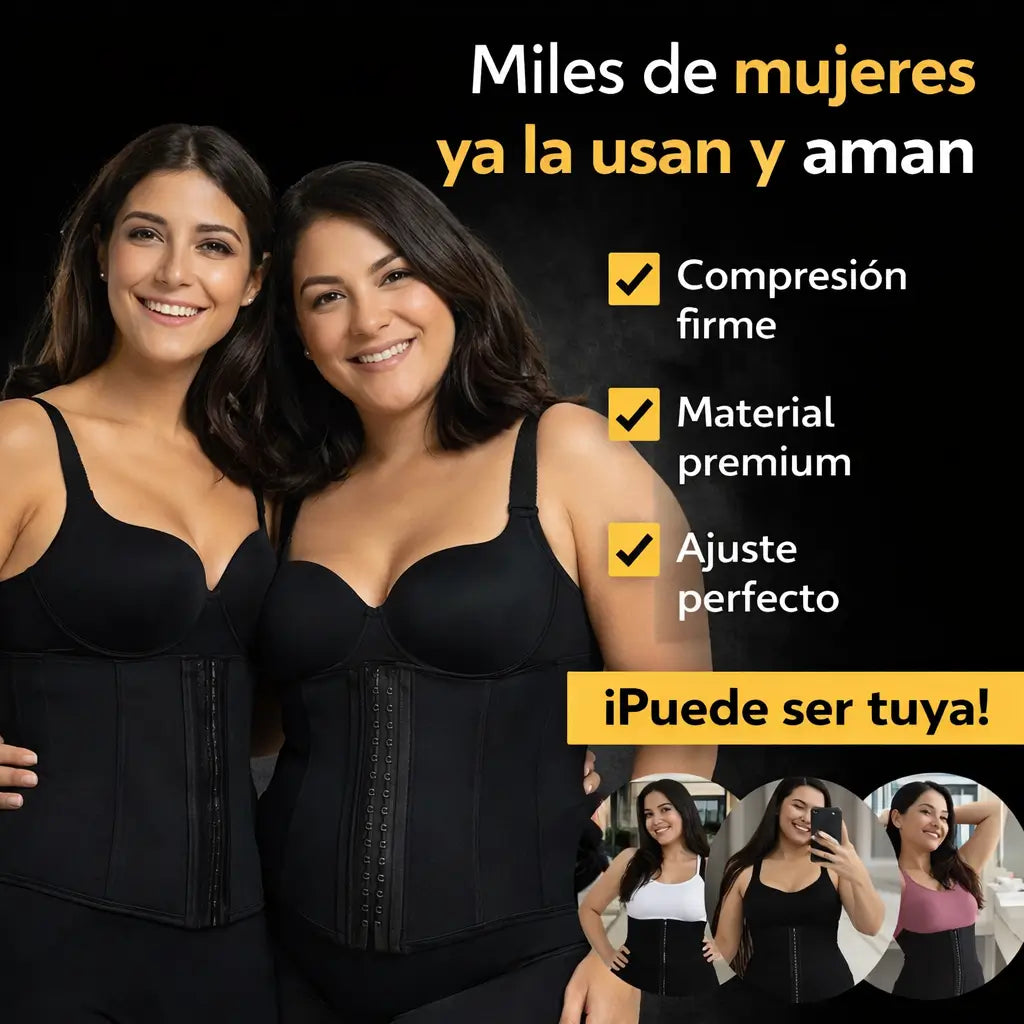 ContourFit™ – La faja de mas Potente de Neopreno DOBLE compresión que aplana la barriga y define al instante