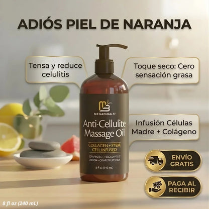 M3 Naturals™: Aceite Reafirmante & Anticelulitis