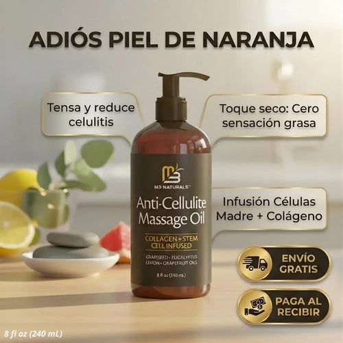 M3 Naturals™: Aceite Reafirmante & Anticelulitis
