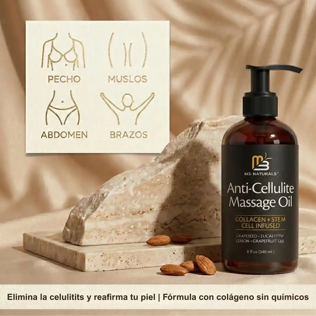 M3 Naturals™: Aceite Reafirmante & Anticelulitis