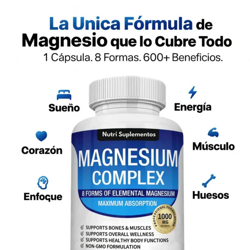Magnesio Complex™ 8 en 1 - Goldenfy Chile