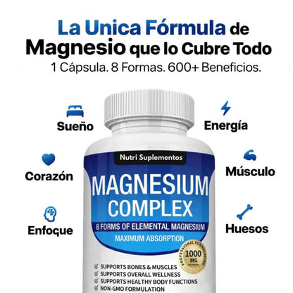 Magnesio Complex™ 8 en 1 - Goldenfy Chile