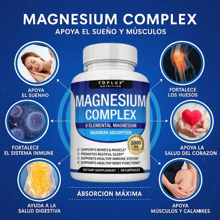 Magnesio Complex™ 8 en 1 - Goldenfy Chile