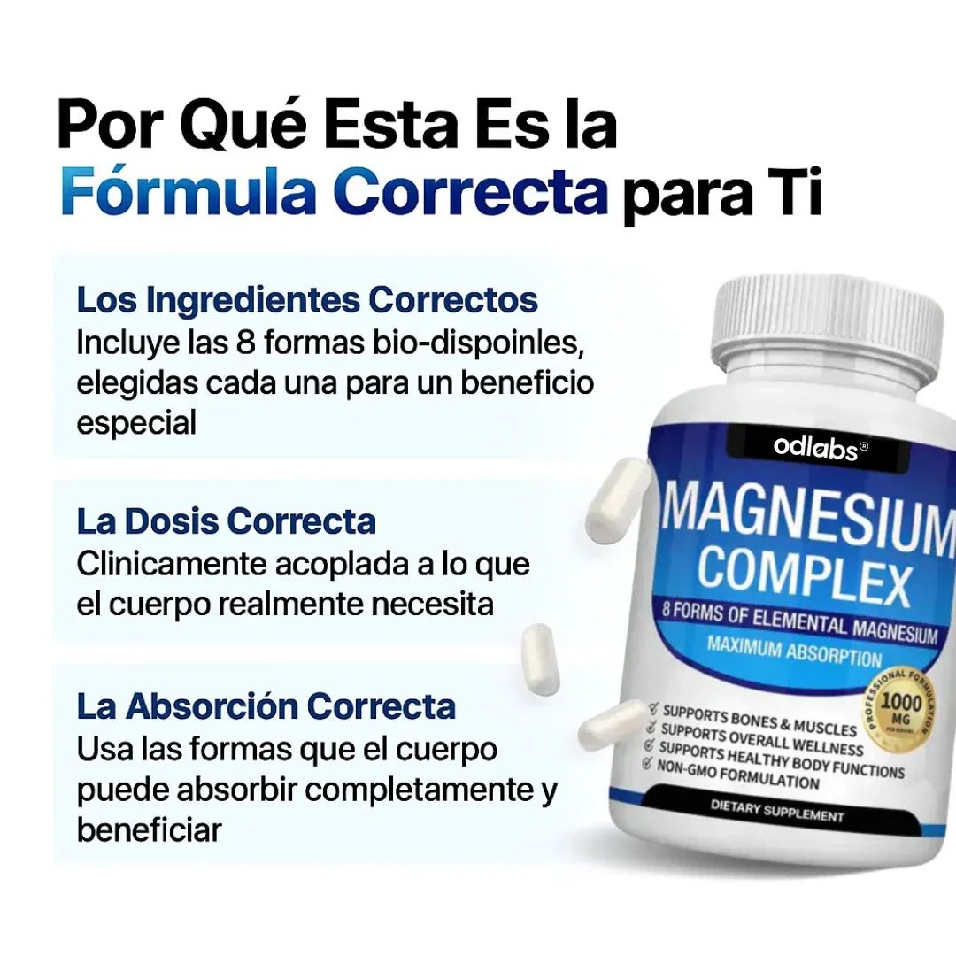 Magnesio Complex™ 8 en 1 - Goldenfy Chile