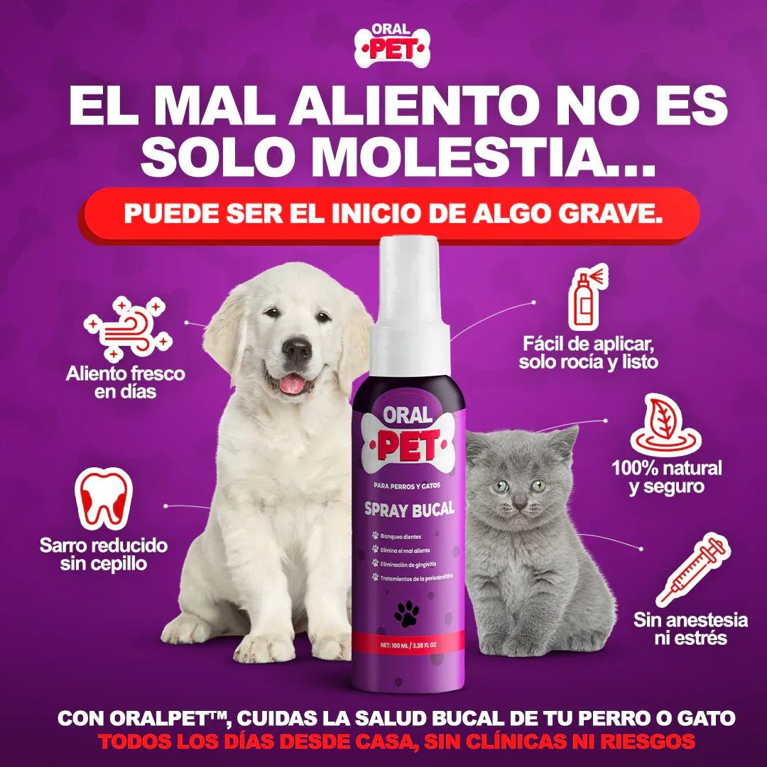 OralPet® spray de Salud Dental Perros y Gatos - Goldenfy Chile