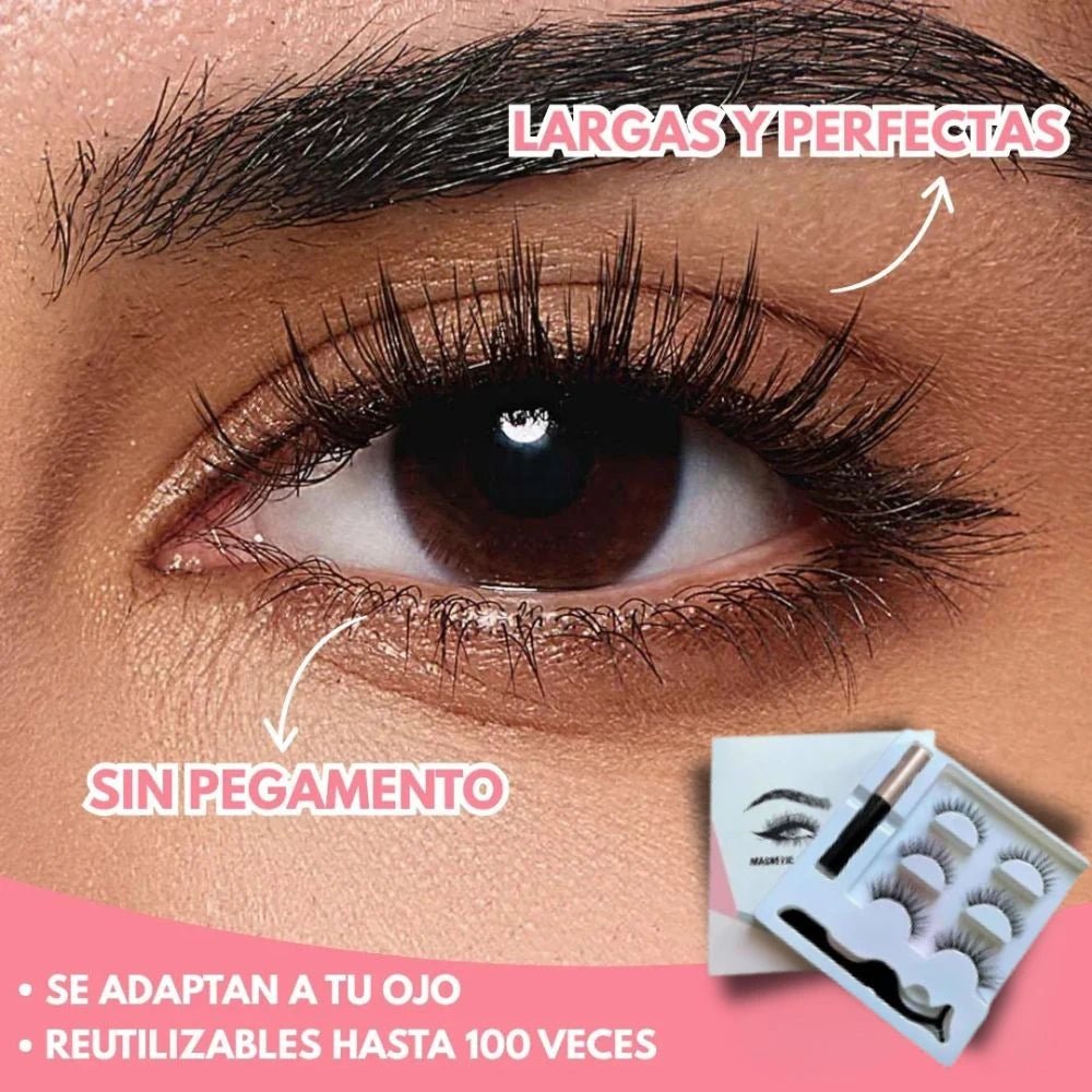 Pestañas Magneticas - BeautySlash™ - Goldenfy Chile