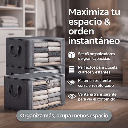 SpaceTrio Organizer™ – Más Espacio, Menos Caos - Goldenfy Chile